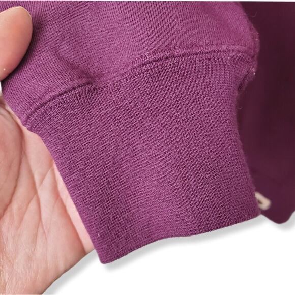 90s Colorado Hummingbird Hood Sweatshirt M L Purple Tourist Souvenir Gorp Y2K - Picture 3 of 14